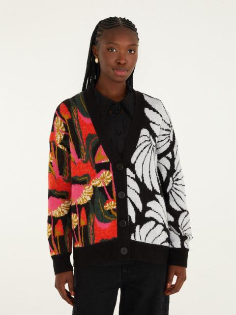 FARM RIO Mix Wild Mushrooms Knit Cardigan