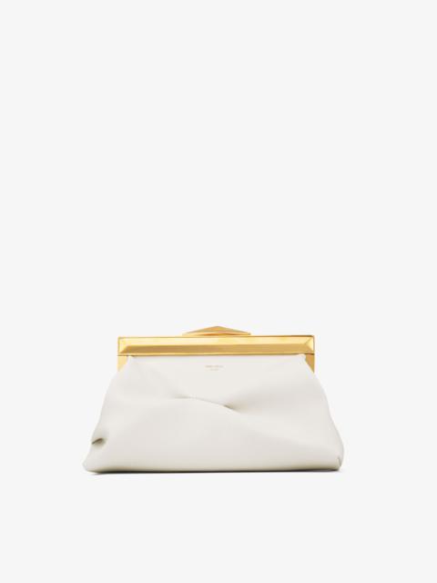 Diamond Frame Clutch/S
Latte Leather Clutch Bag