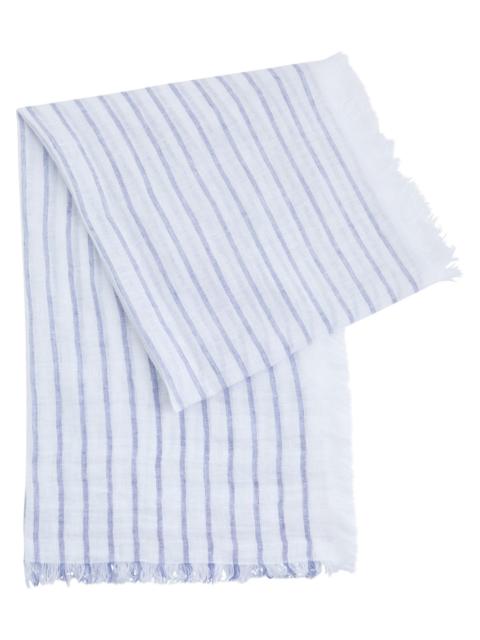 EILEEN FISHER Eileen Fisher Striped Linen Scarf