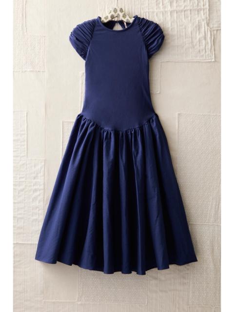 FREE PEOPLE FP MART: Vintage: The Originals Knit And Swiss Dot Fit And Flare Dress