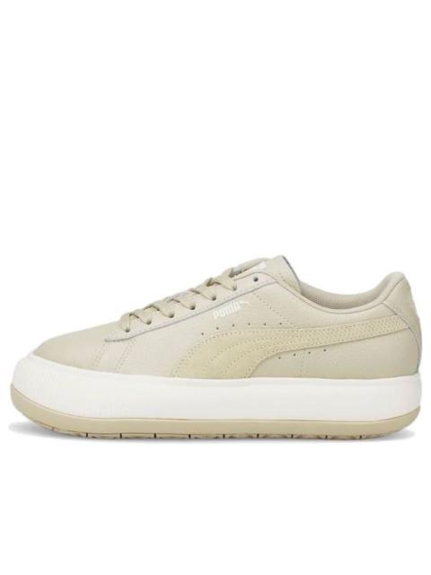 (WMNS) PUMA Suede Mayu Tonal Low Tops Casual Skateboarding Shoes Khaki 384870-02