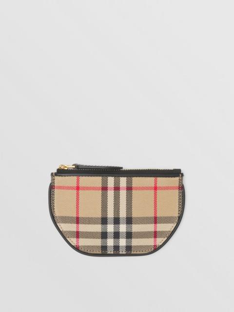 Burberry Vintage Check Cotton Olympia Coin Case