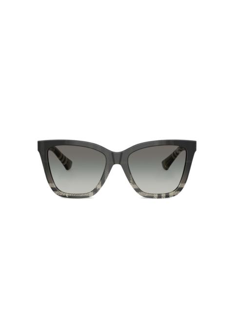 Burberry check-pattern cat-eye sunglasses