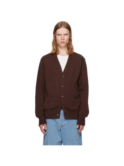 vowels Brown Alpaca Cardigan