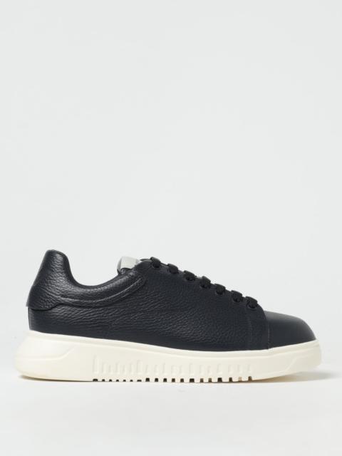 EMPORIO ARMANI Emporio Armani sneakers in grained leather
