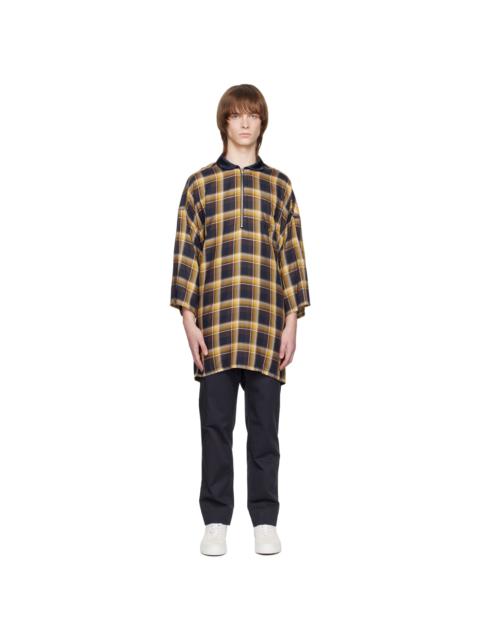 KIDILL Navy Check Shirt