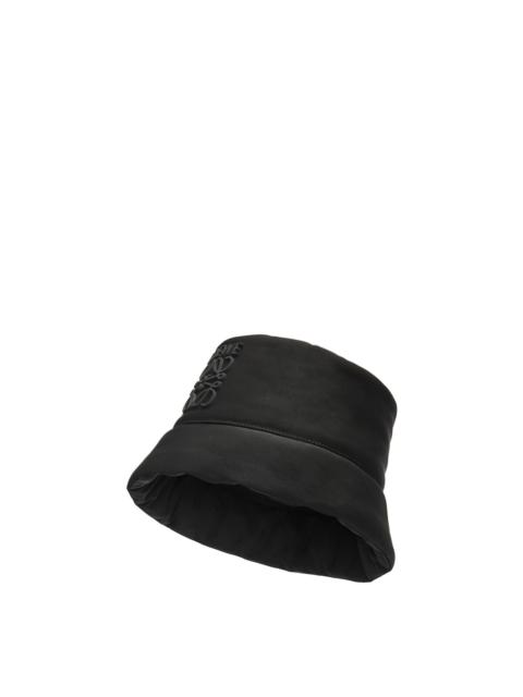 Puffer bucket hat in nylon