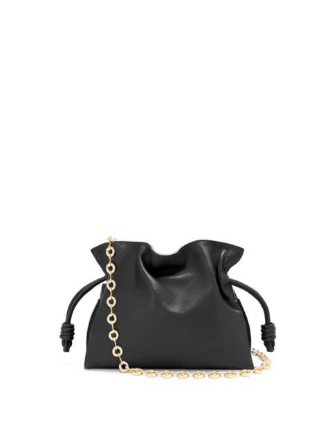 Loewe Mini Flamenco clutch in nappa calfskin with chain