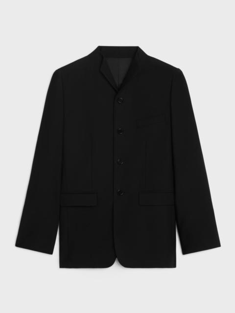 CELINE wing collar jacket in diagonal wool