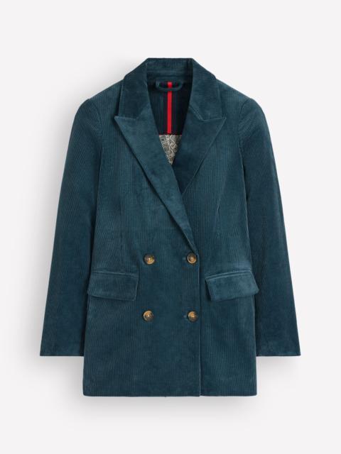 BODEN Double Breasted Blazer-Storm Blue