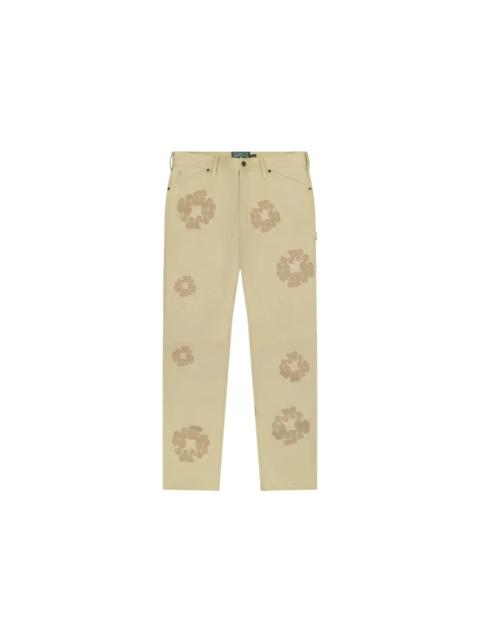 DENIM TEARS Denim Tears Cotton Wreath Leather Pants Beige