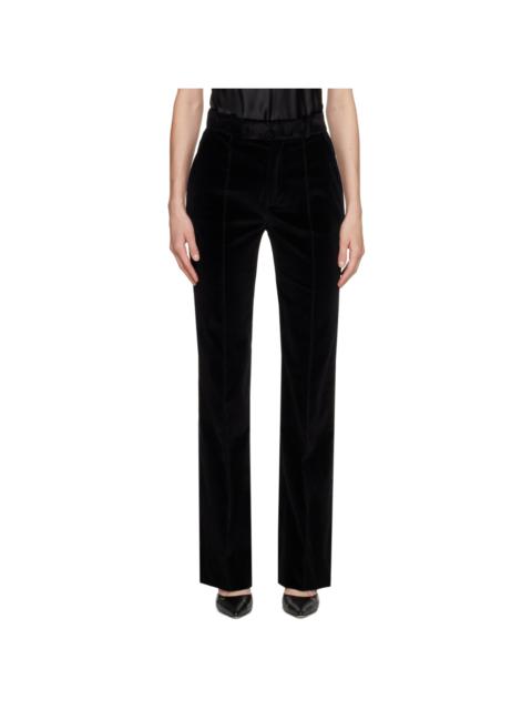 FRAME Black 'The Slim Stacked' Trousers