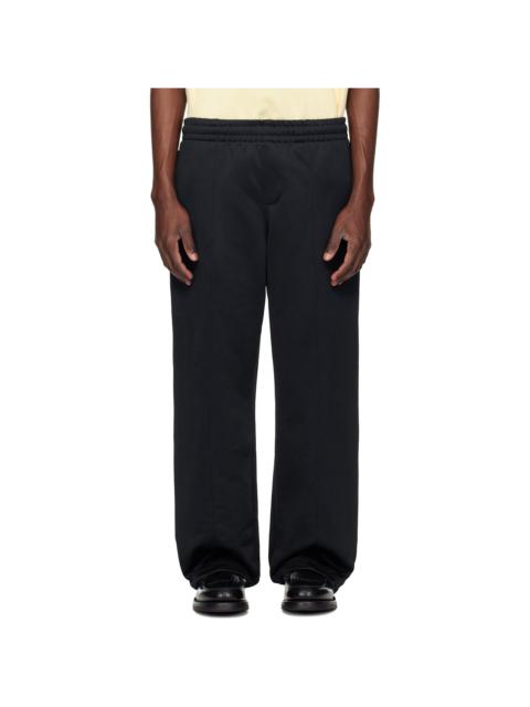 LACOSTE Black Loose Fit Fleece Sweatpants