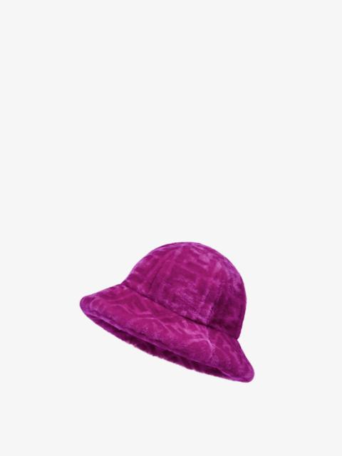 FENDI Purple shearling hat