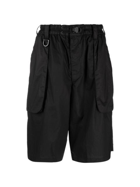 wide-leg ripstop shorts