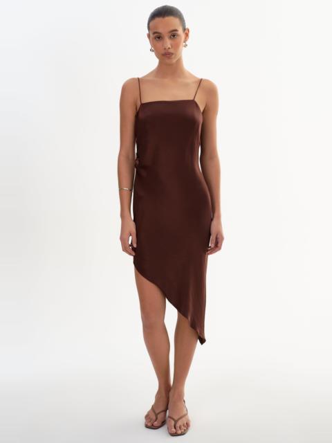 LAMARQUE ASHLEY | Asymmetric Satin Dress