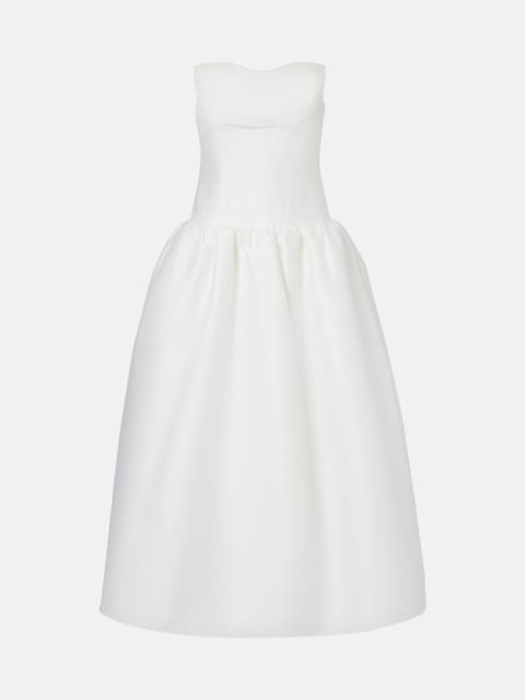 self-portrait Taffeta bustier dress
