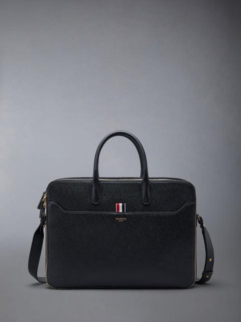 Thom Browne Pebble Grain Double Compartment Business Bag