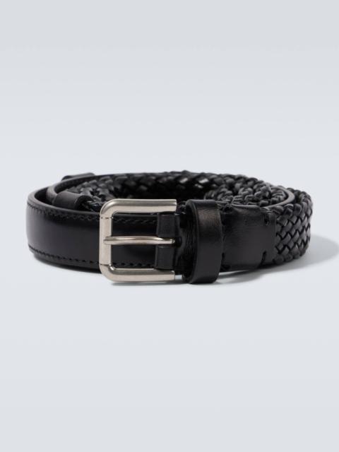 Dolce & Gabbana Braided leather belt