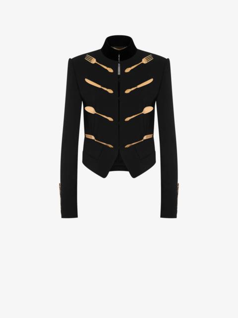 Moschino CUTLERY DETAILS CADY JACKET