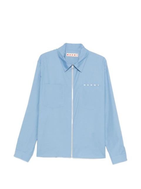 Marni logo-print shirt