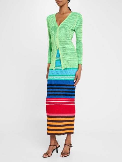 ZANKOV Elise Vneck Ls Cardigan