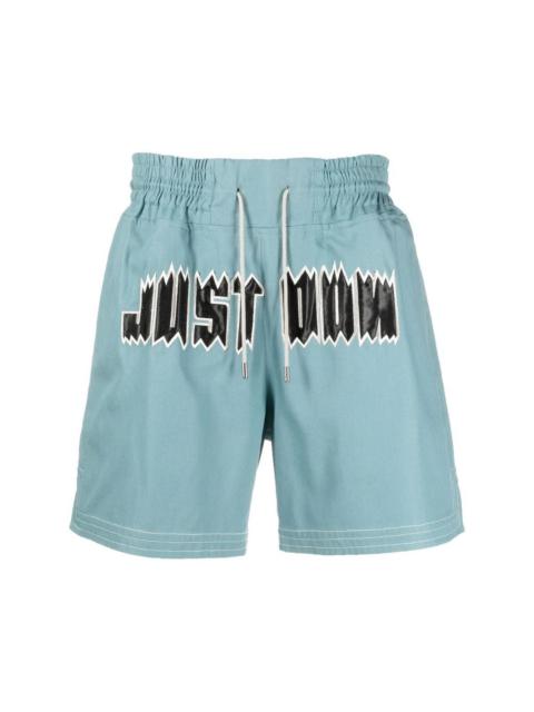 Just Don logo-print deck shorts