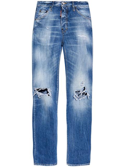 Cool Guy distressed straight jeans