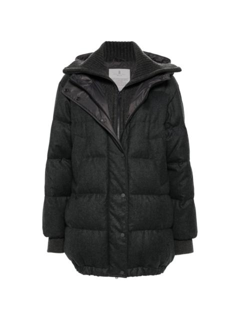 virgin wool puffer jacket