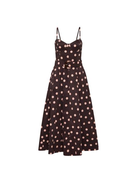 REBECCA VALLANCE Vivianne Strap Midi Dress