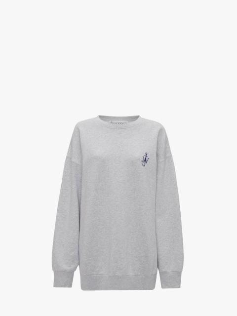 JW Anderson ANCHOR EMBROIDERY BACK PRINT SWEATSHIRT