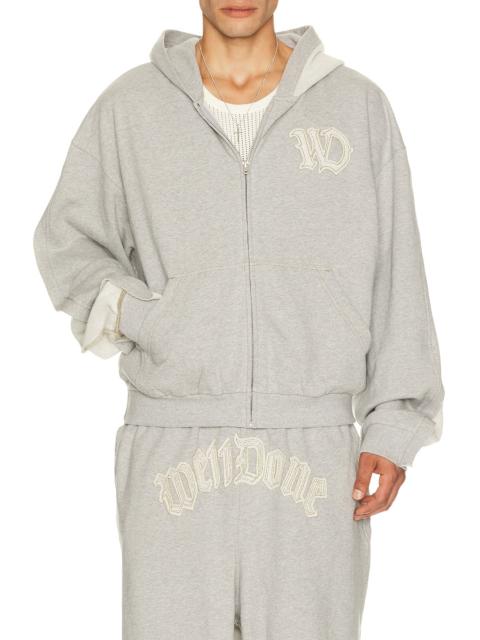 We11done Inside-Out Zip Up Hoodie