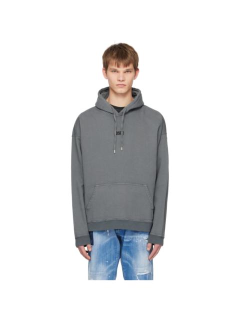 DSQUARED2 Gray Mini DSQ2 Hoodie