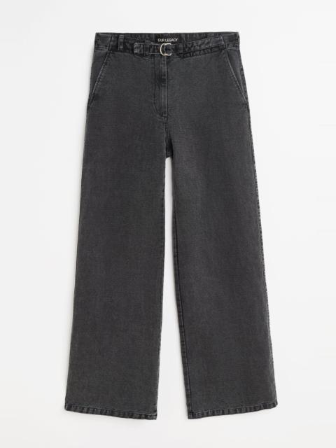 Our Legacy Harbour Trouser Black Enzyme Canvas