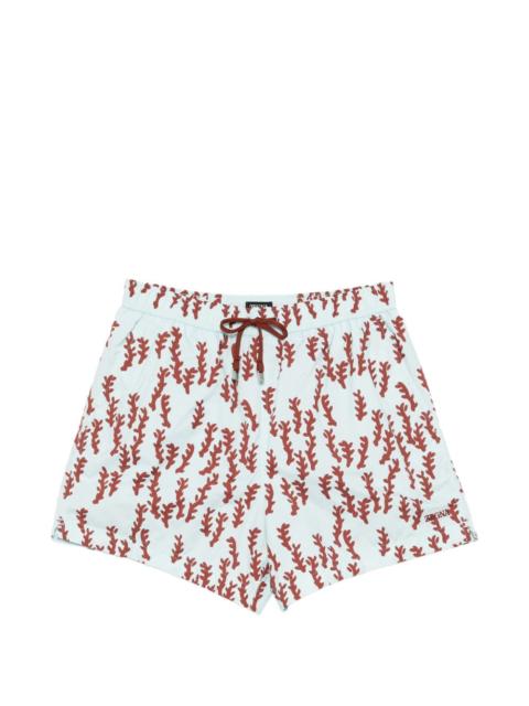 ZEGNA printed drawstring swim shorts