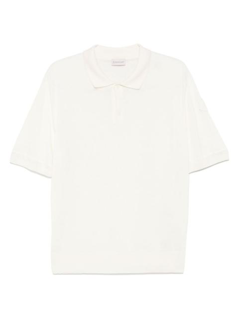 Moncler fine-knit polo shirt
