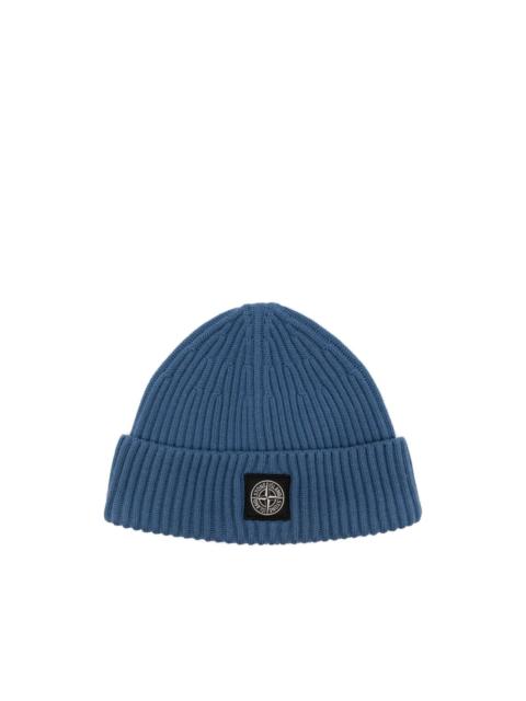 Stone Island logo-patch beanie