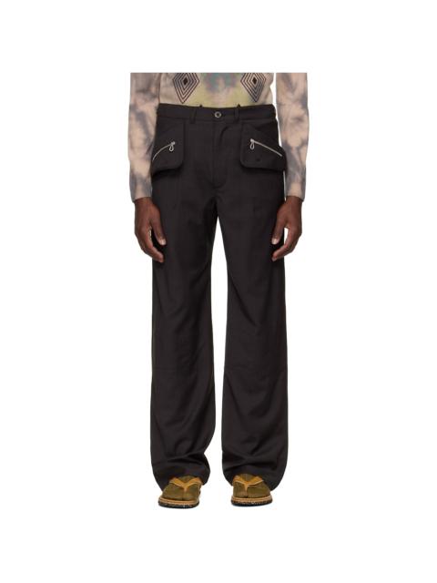 Kiko Kostadinov Brown Komlo Trousers
