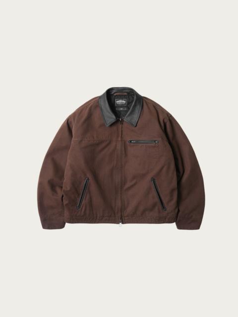 FrizmWORKS Heavy Canvas Destroyed Work Jacket - Brown