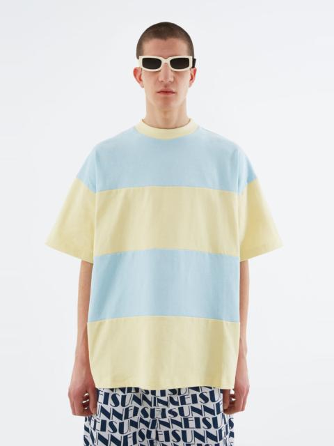 SUNNEI AZURE & CREAM OVER T-SHIRT