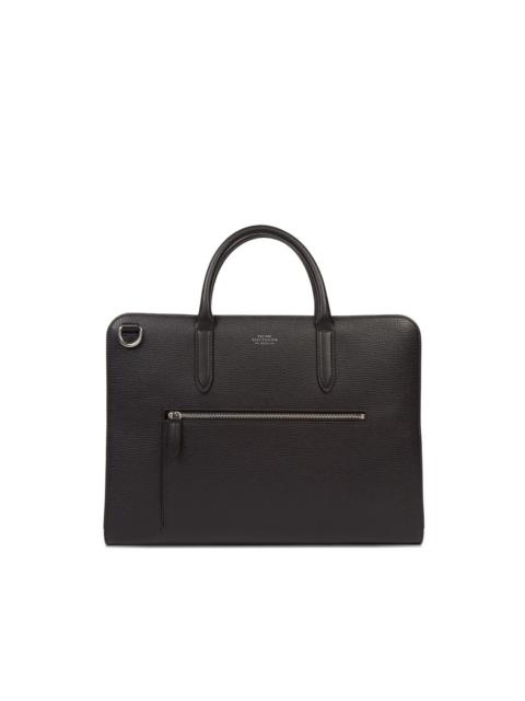 Smythson Ultra Slim zip briefcase