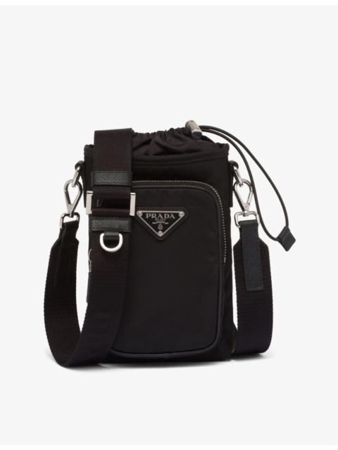 Prada Logo-plaque recycled-nylon cross-body phone pouch