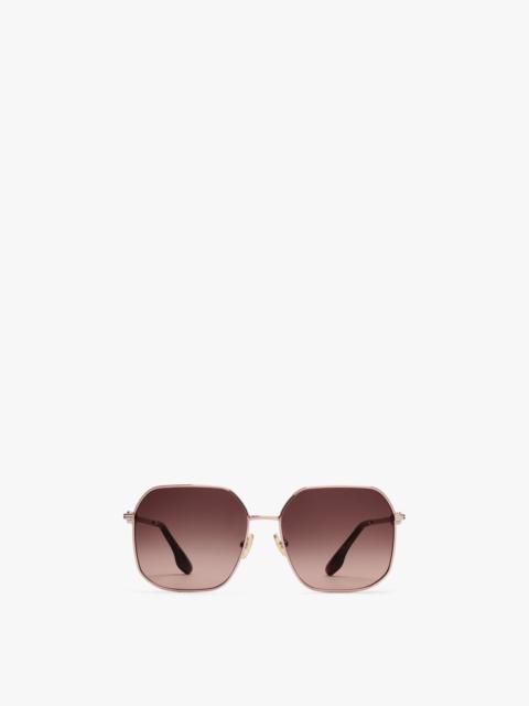 Victoria Beckham Chain Frame Sunglasses in Rose