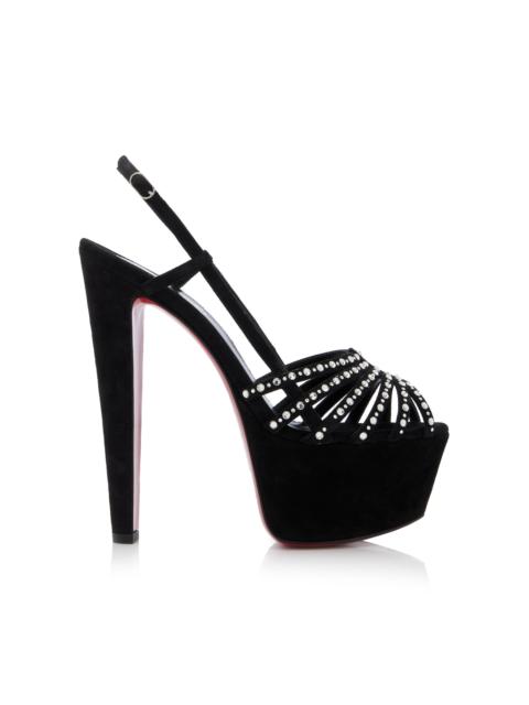 Christian Louboutin Alta 160mm Suede Platform Sandals black