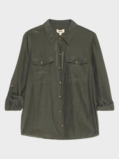 L'AGENCE Pearson Military Blouse