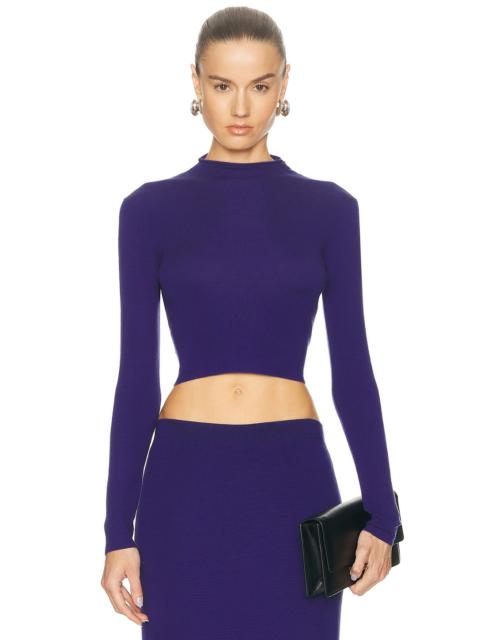 TOM FORD Long Sleeve Cropped Top