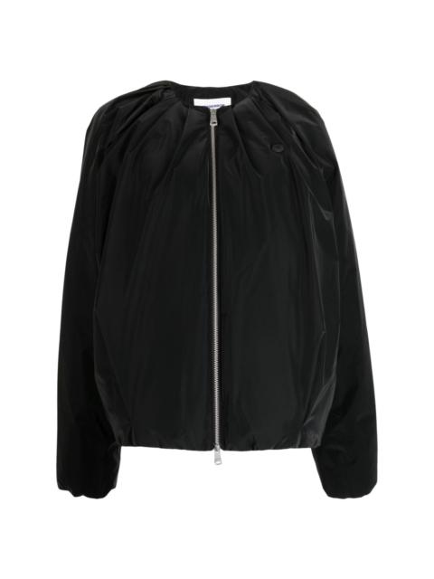 ADER error pleat-detail padded bomber jacket