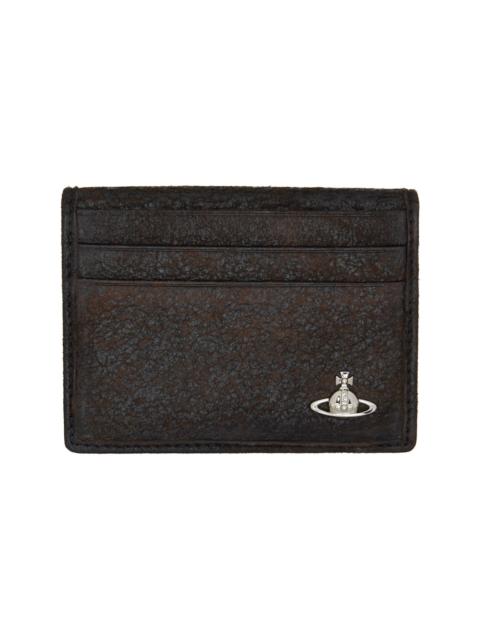 Vivienne Westwood Brown Bifold Man Card Holder