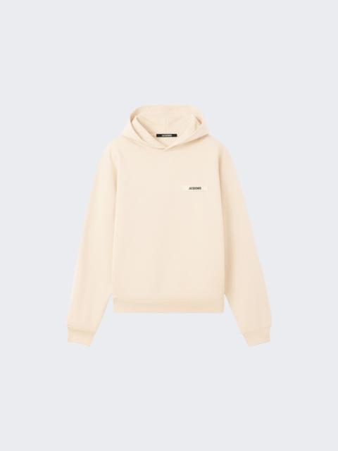 JACQUEMUS The Gros Grain Hoodie Beige