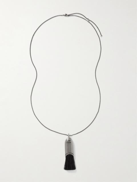 Lemaire Personal Brush Silver-tone And Horse Hair Necklace